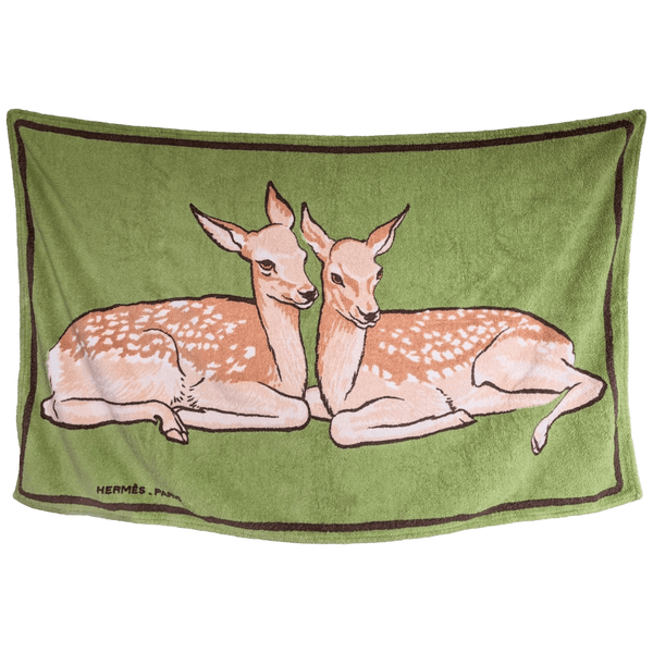 HERMES Les Biches de Xavier de Poret Terry Towel Bouees Towel 90 x 150 cm