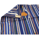 HERMES 2014 Les Cannes by Virginie Jamin Twill Silk Gavroche 45 x 45 cm