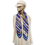 HERMES Les Cannes Twill 90 Scarf
