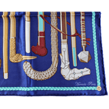 HERMES Les Cannes Twill 90 Scarf
