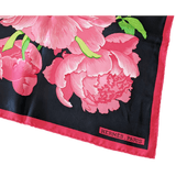 HERMES Les Pivoines by Christiane Vauzelles Twill Silk Scarf 90 x 90 cm
