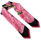 HERMES Les Pivoines by Christiane Vauzelles Twill Silk Scarf 90 x 90 cm