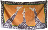 HERMES Vintage LES TROIS GRACES Giraffes Terry Beach Towel 90 x 150 cm