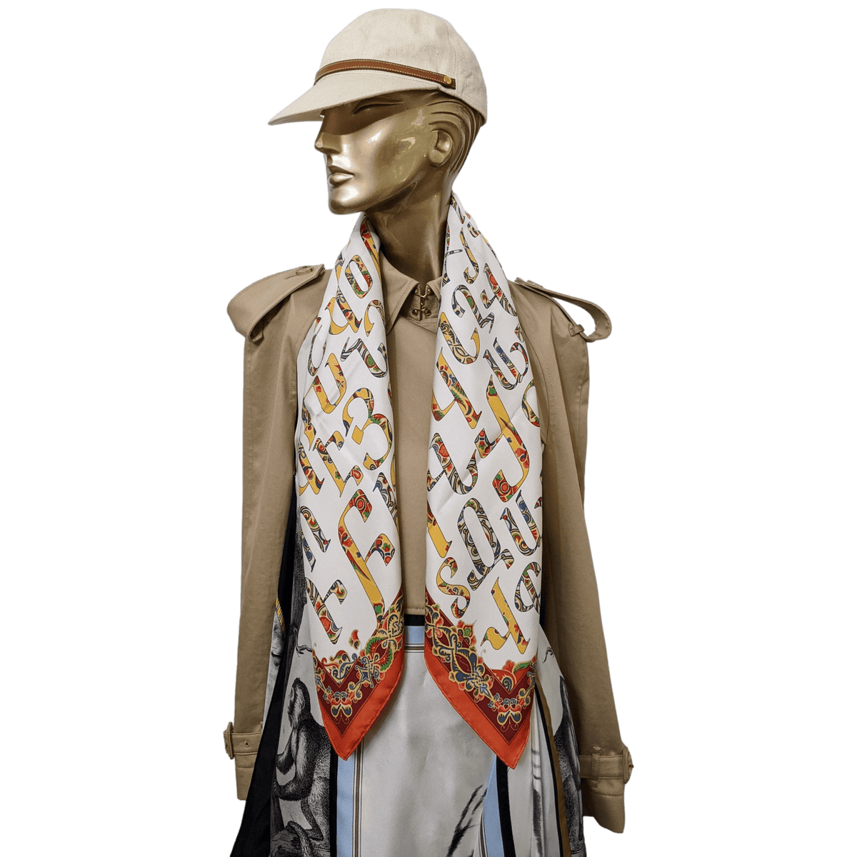 HERMES LETTRES D' EREVAN 2015 Limited by Karen Petrossian Twill 90 x 90 cm 