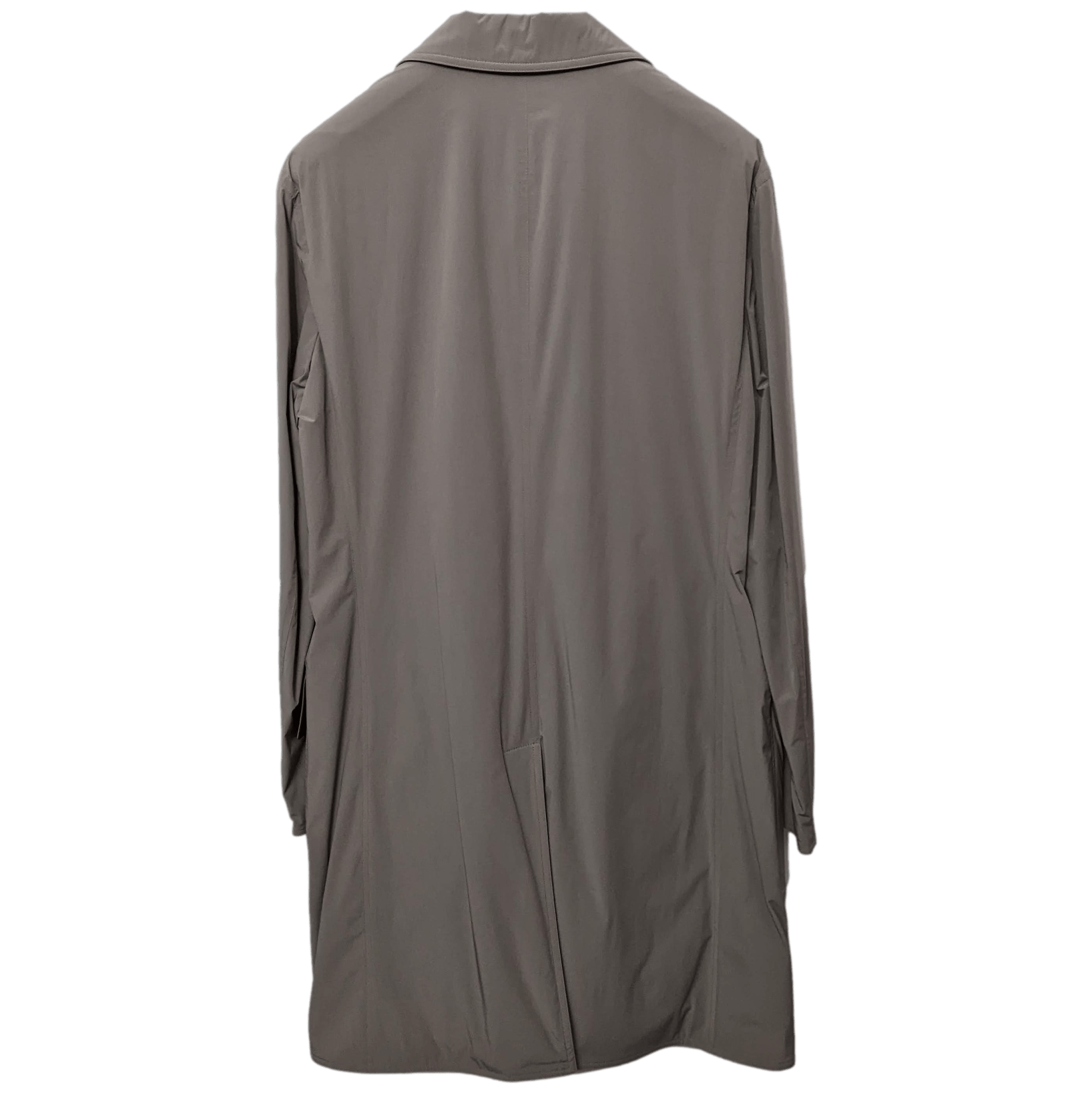 HERMES LIVERPOOL Toilovent Techinique Deperlente with Lambskin Detail Men's Impermeable Coat Sz54