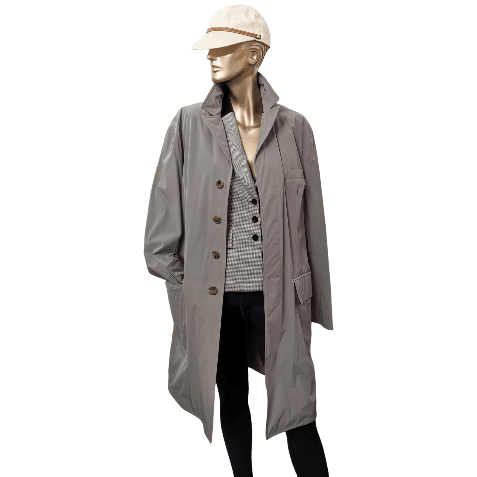 HERMES　TOPCOAT　giftset HERMES LIVERPOOL LAMBSKIN DETAILS Men's Toilovent Techinique