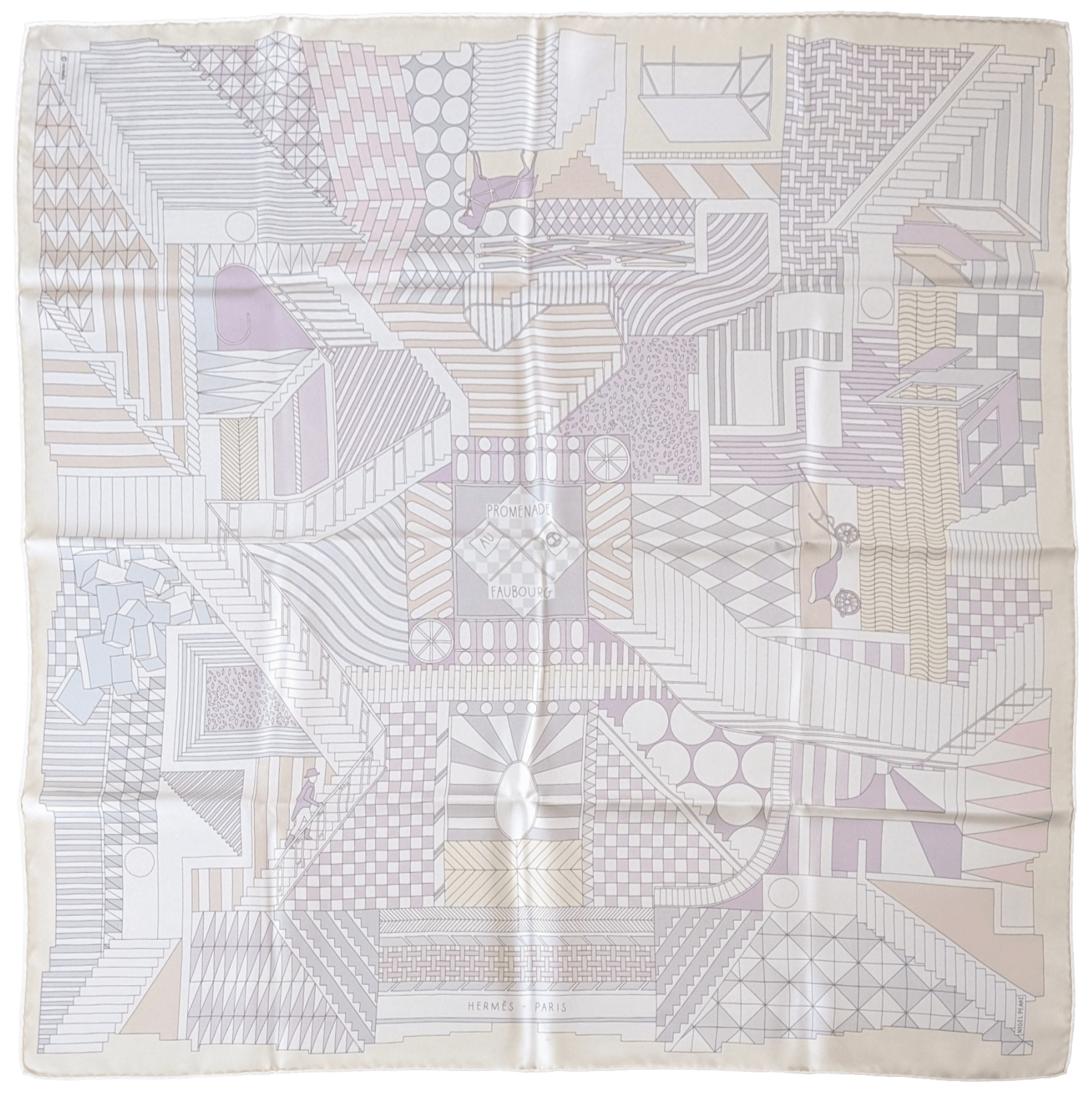 HERMES Lot of X Carres Twill silk 90 x 90 cm