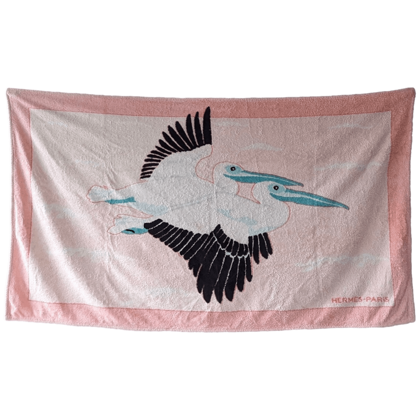 HERMES Lot of 2 Terry Beach Towesl 90 x 150 cm