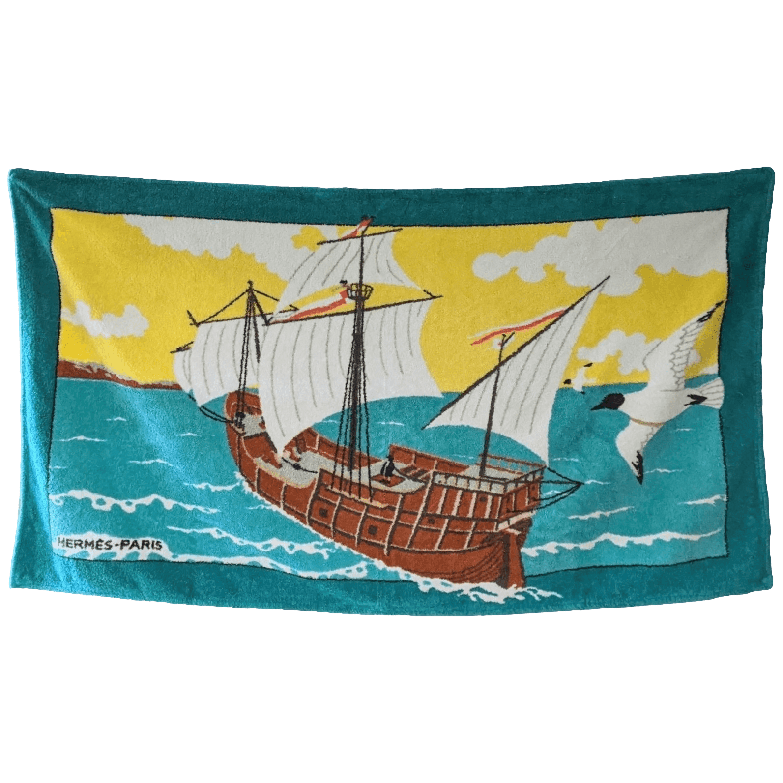 HERMES Lot of 2 Beach Towels 90 x 150 cm