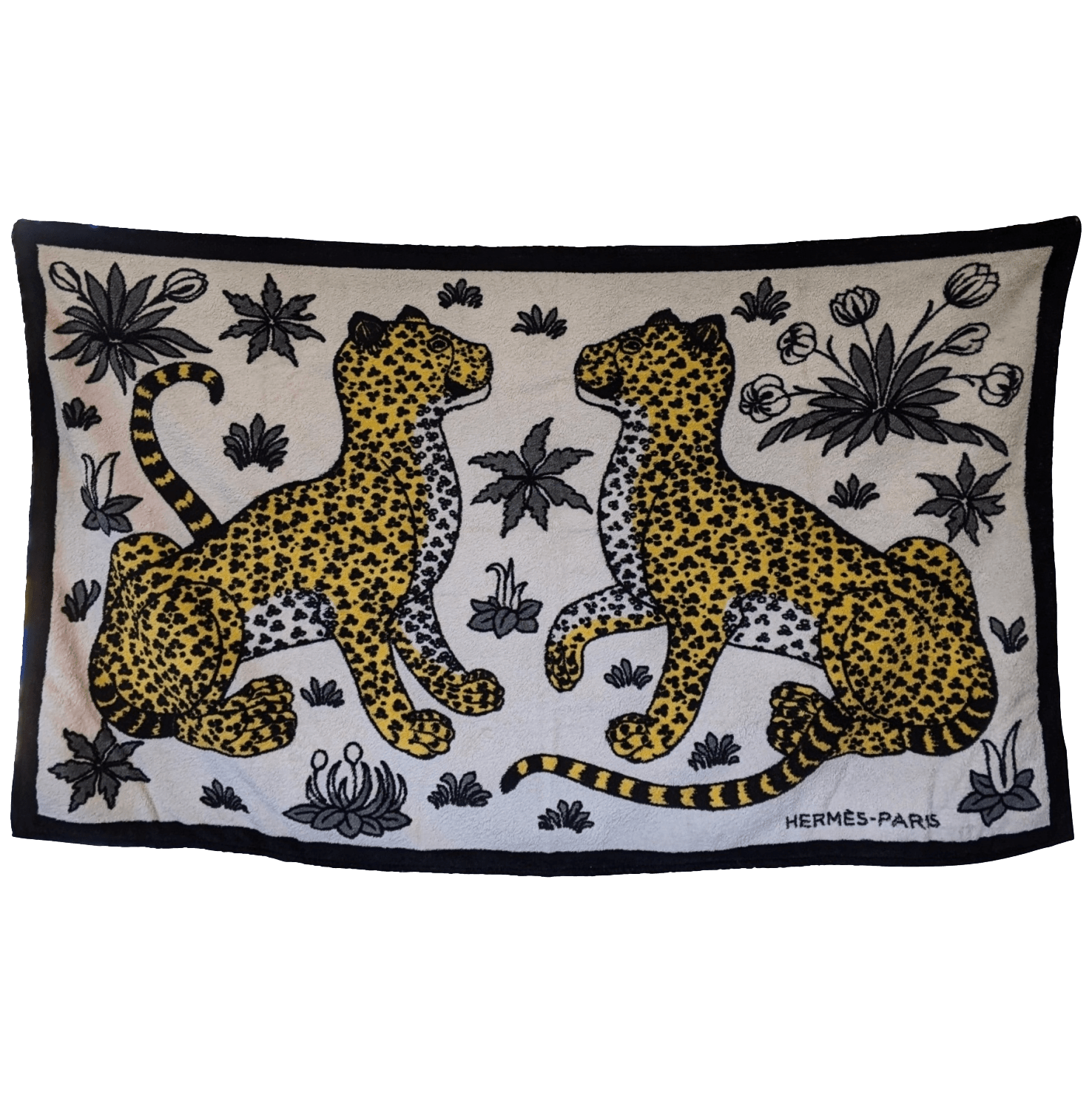 HERMES Lot of 2 Terry Beach Towels 90 x 150 cm