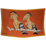 HERMES Lot de 2 Towels (Leopards, Huppes)  90 x 150 cm
