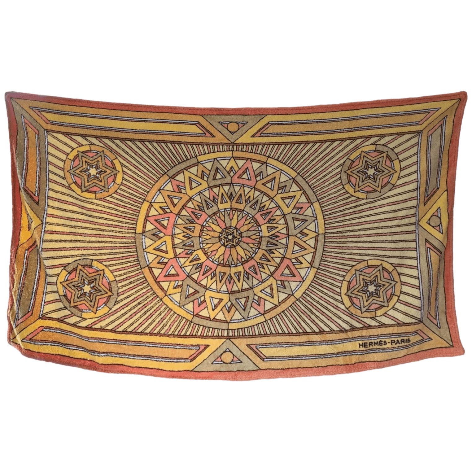 HERMES Lot of 2 Terry Beach Towels 90 x 150 cm