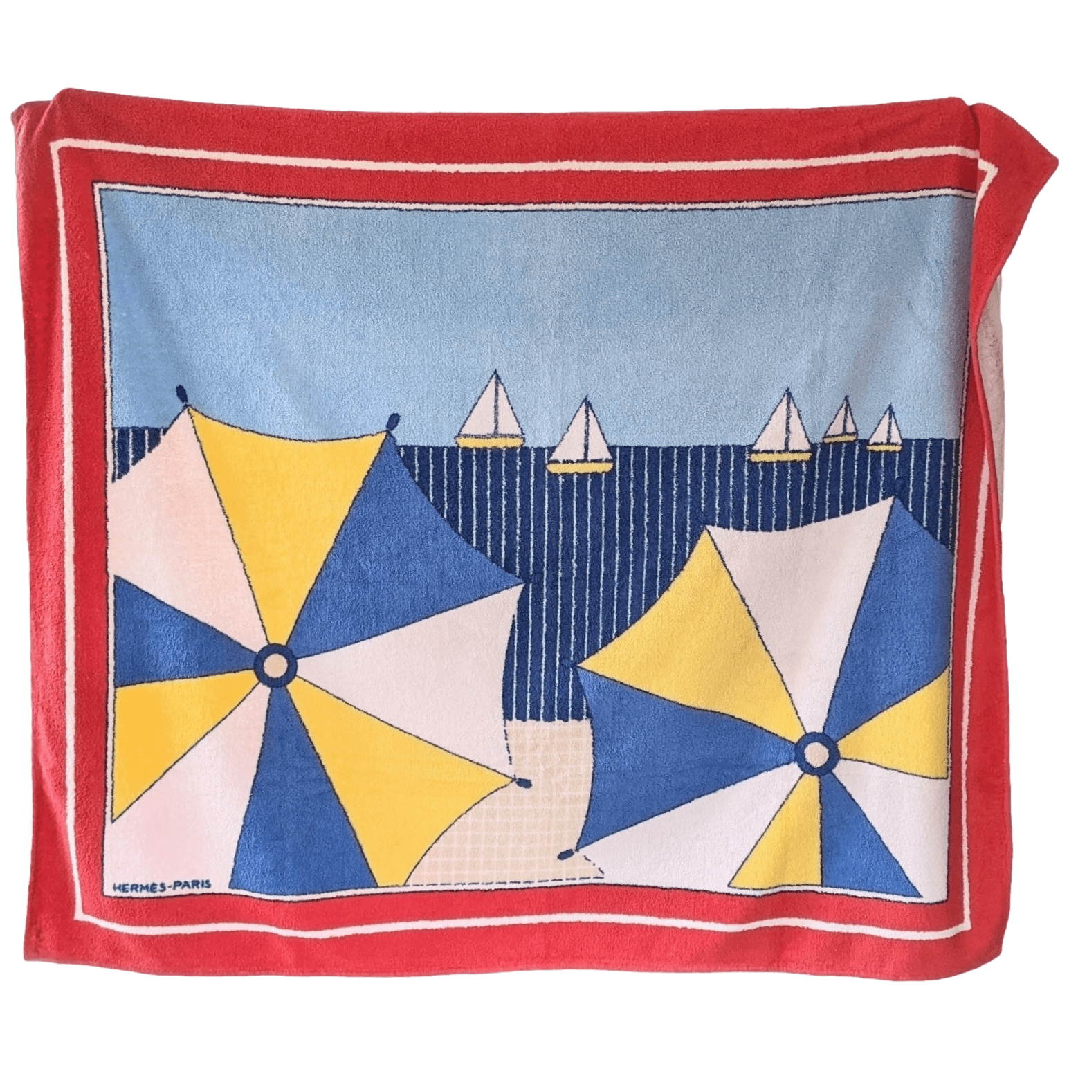 HERMES Lot de 2 Beach Towels