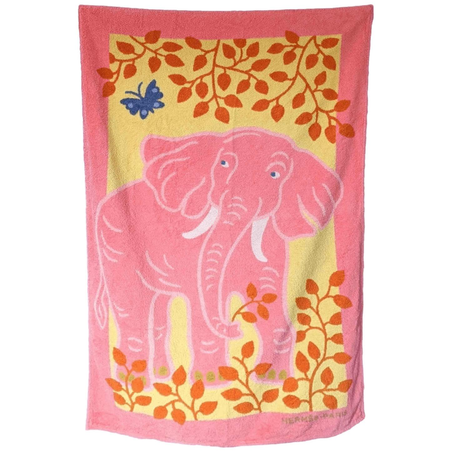 HERMES Lot de 3 (Boat, Shell, Elephant) Tapis de Plage Terry Beach Towel 90 x 150 cm