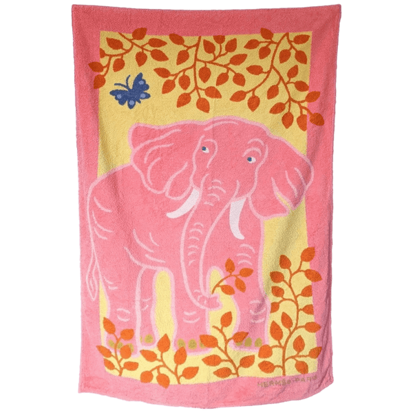 HERMES Lot de 3 (Boat, Shell, Elephant) Tapis de Plage Terry Beach Towel 90 x 150 cm