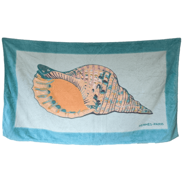 HERMES Lot de 3 (Boat, Shell, Elephant) Tapis de Plage Terry Beach Towel 90 x 150 cm