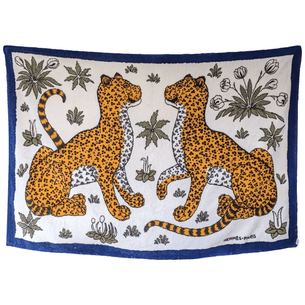 HERMES Lot de 4 draps de plage - Terry Beach Towels