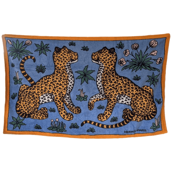 HERMES Lot de X Tapis de Plage Terry Beach Towel 90 x 150 cm