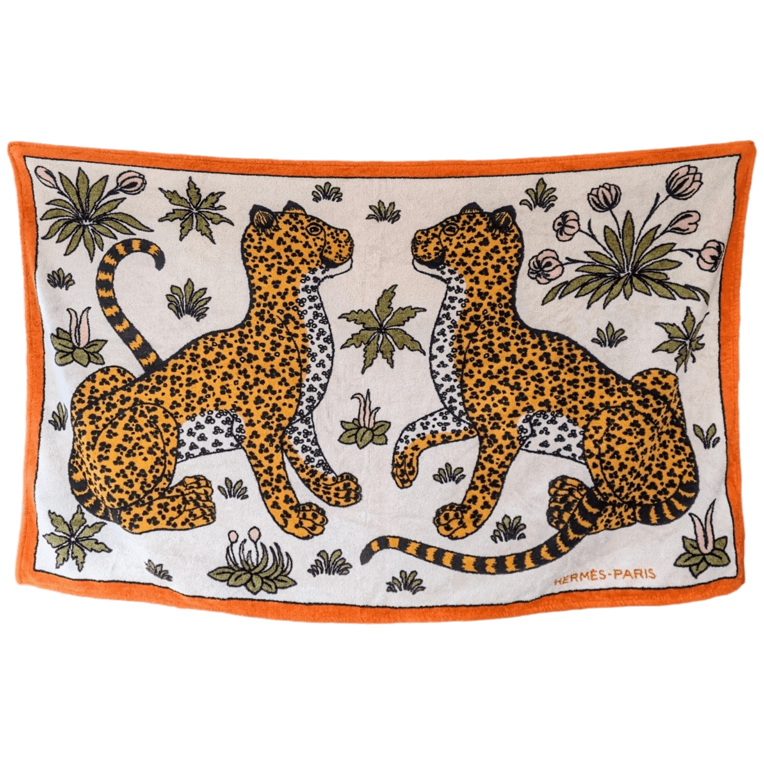 HERMES Lot de 4 draps de plage - Terry Beach Towels