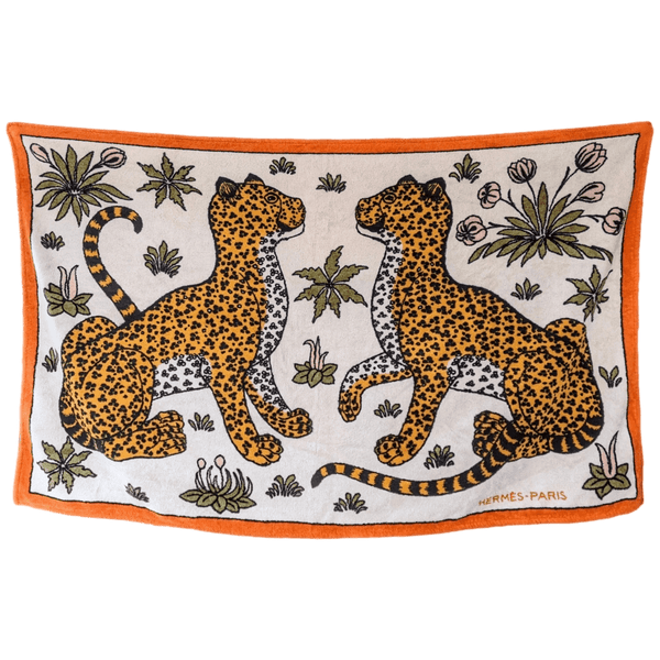 HERMES Lot de 4 draps de plage - Terry Beach Towels