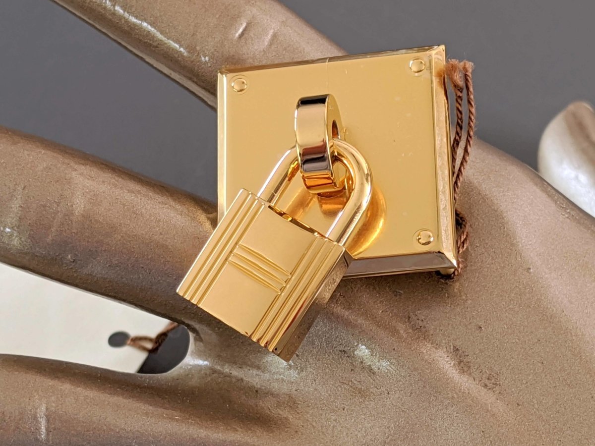 Hermes Luxurious Plated Gold TRESOR Buckle 24 mm RARE, New with Pochette! - poupishop