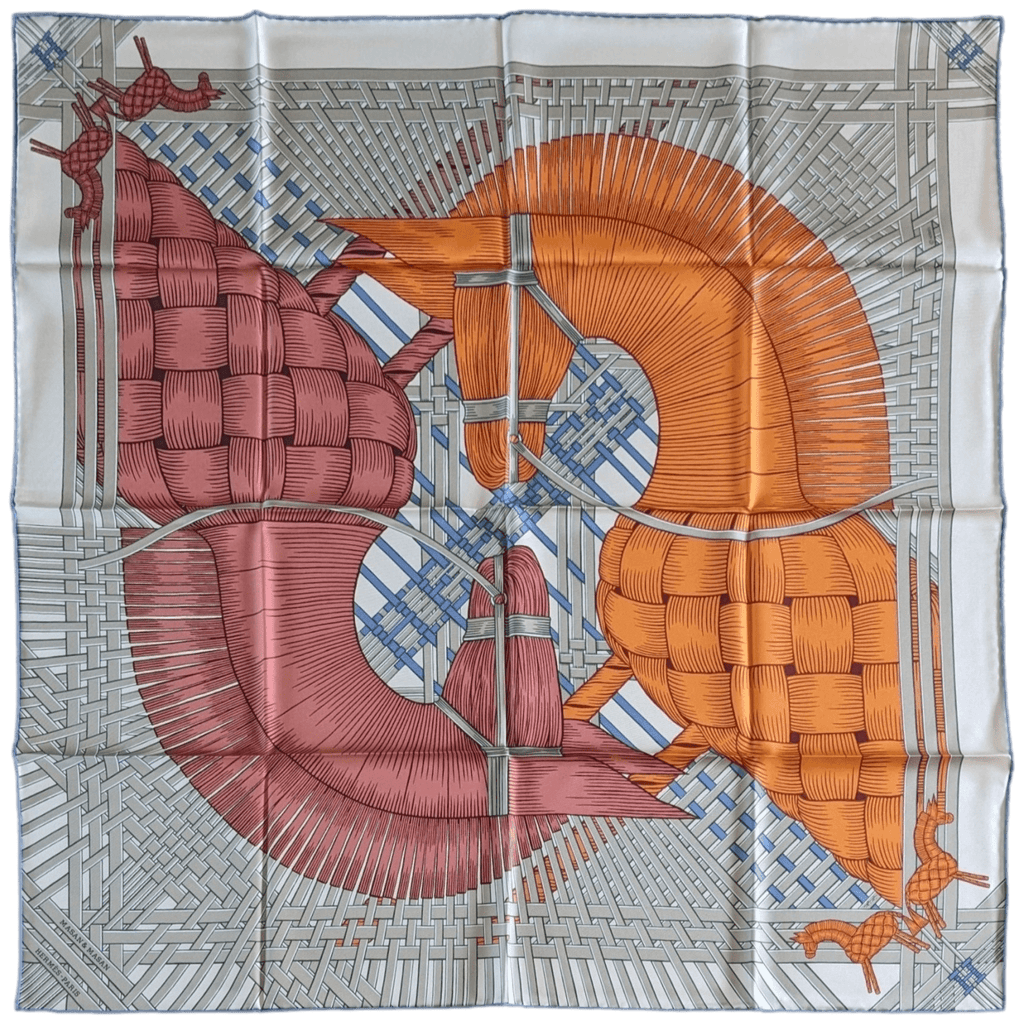 HERMES MASAN & MASAN Twill Scarf 90 x 90 cm, New! | poupishop