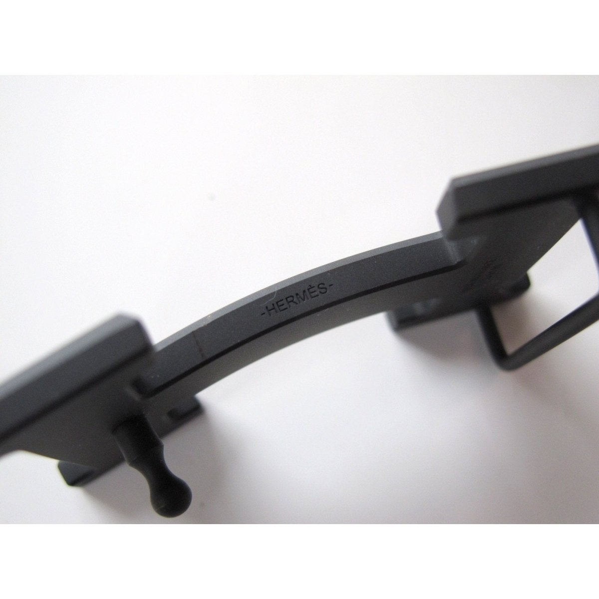 Hermes Matt Black Buckle of Belt H 32 mm, New! - poupishop