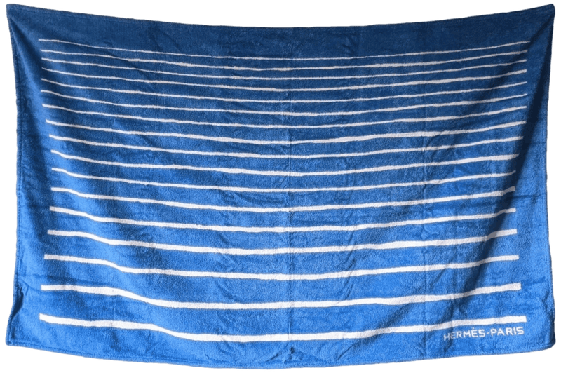 HERMES MEDITERRANEE Tapis de Plage Terry Beach Towel 90 x 150 cm