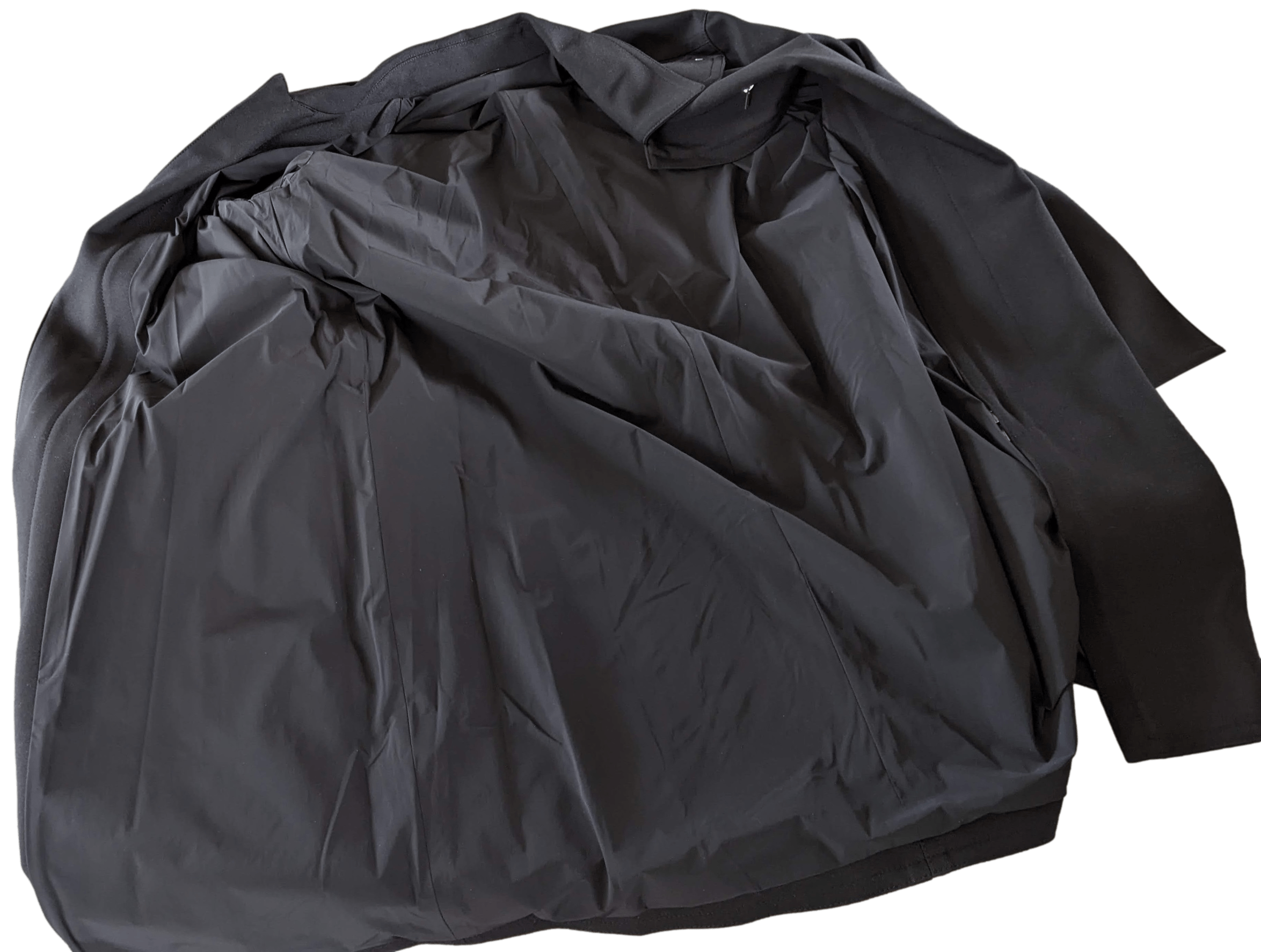 HERMES Men's Black Long Coat Sz52