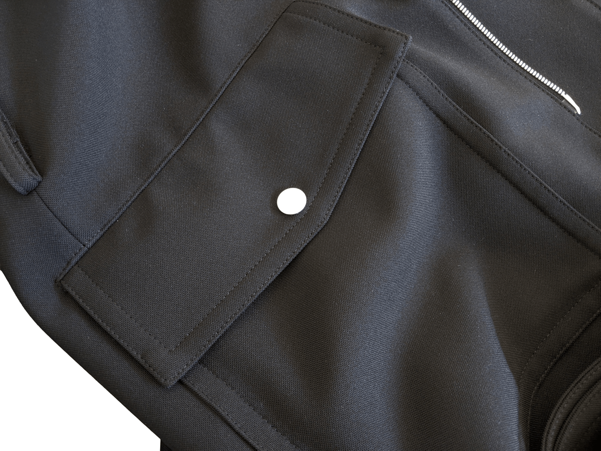 HERMES 2022 F/W Men's Black Wool Gabardine Trench Coat Sz48