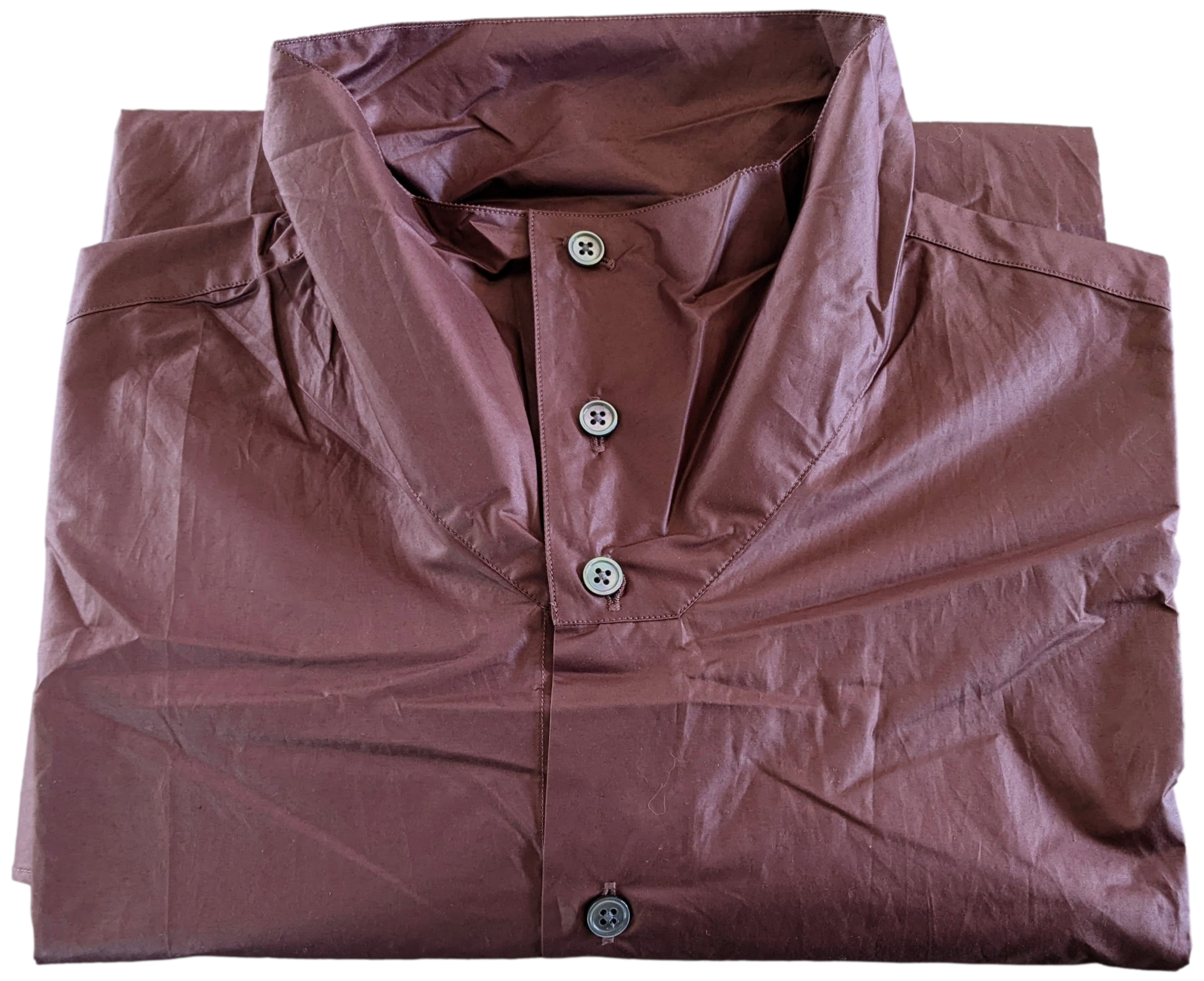 HERMES COL MONTANT Men's Chemise Long Sleeves Shirt Sz41,