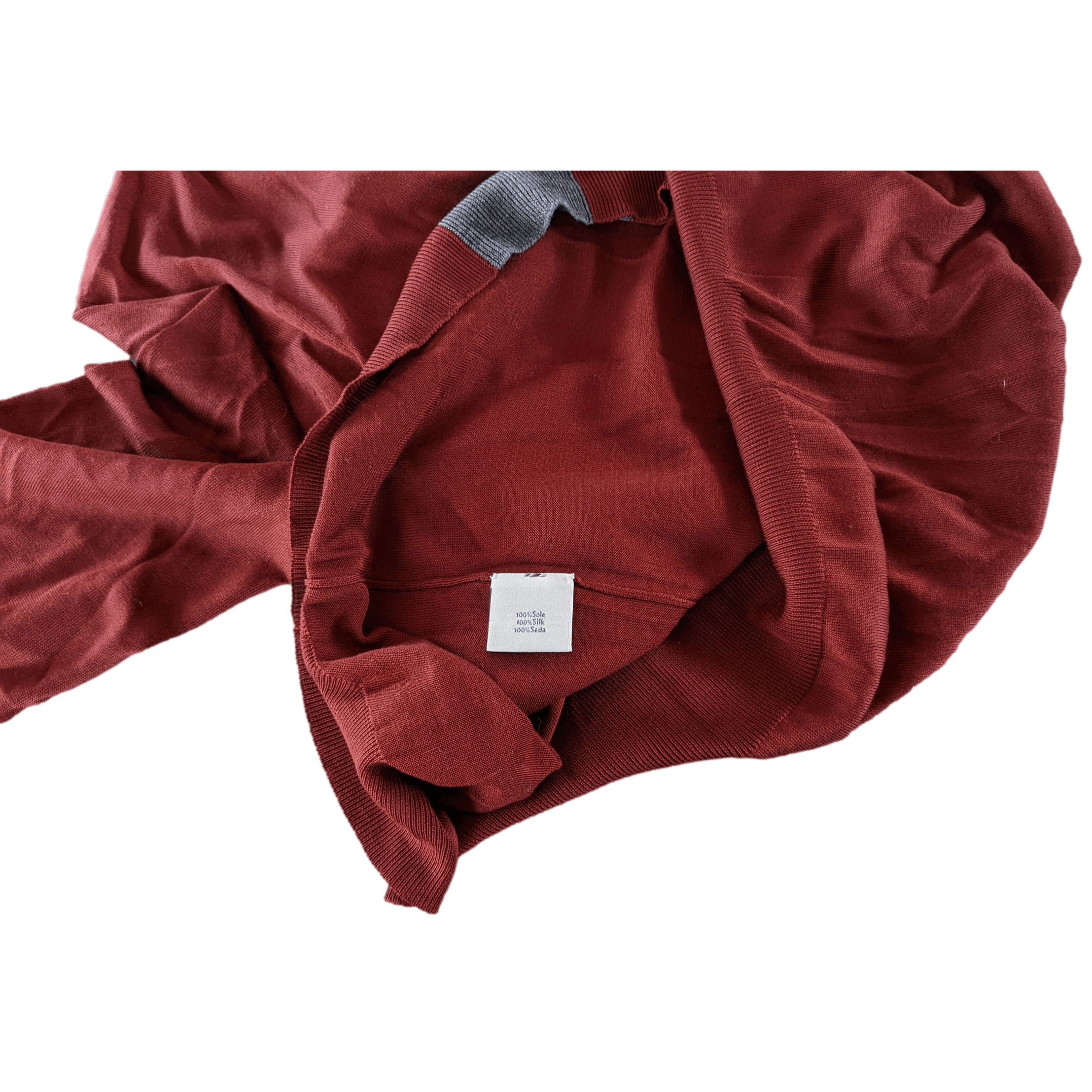 HERMES Men’s silk high-collar sweater Sz L