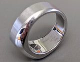 Hermes Men's Brushed/Shiny Stainless Steel DELTA Unisex Ring Sz60, NIB! - poupishop