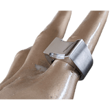 HERMES Men's Important Signet Ring H in Brushed/Shiny Stainless Steel