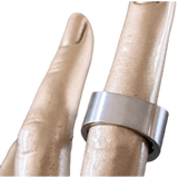 HERMES Men's Important Signet Ring H in Brushed/Shiny Stainless Steel