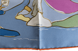 HERMES MILLE ET UN LAPINS [D1023.10] Twill Silk Scarf 90 x 90 cm