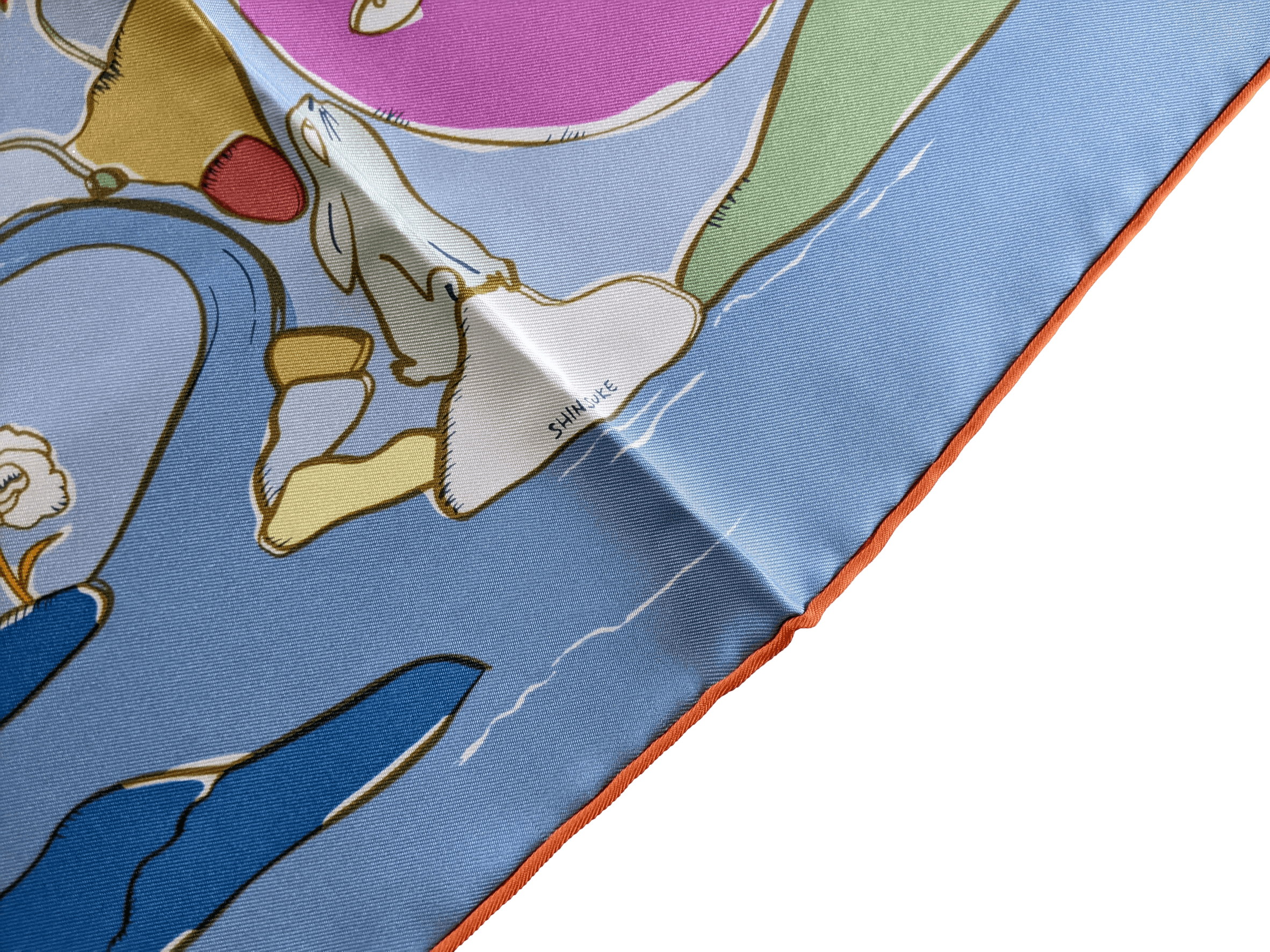 HERMES MILLE ET UN LAPINS [D1023.10] Twill Silk Scarf 90 x 90 cm