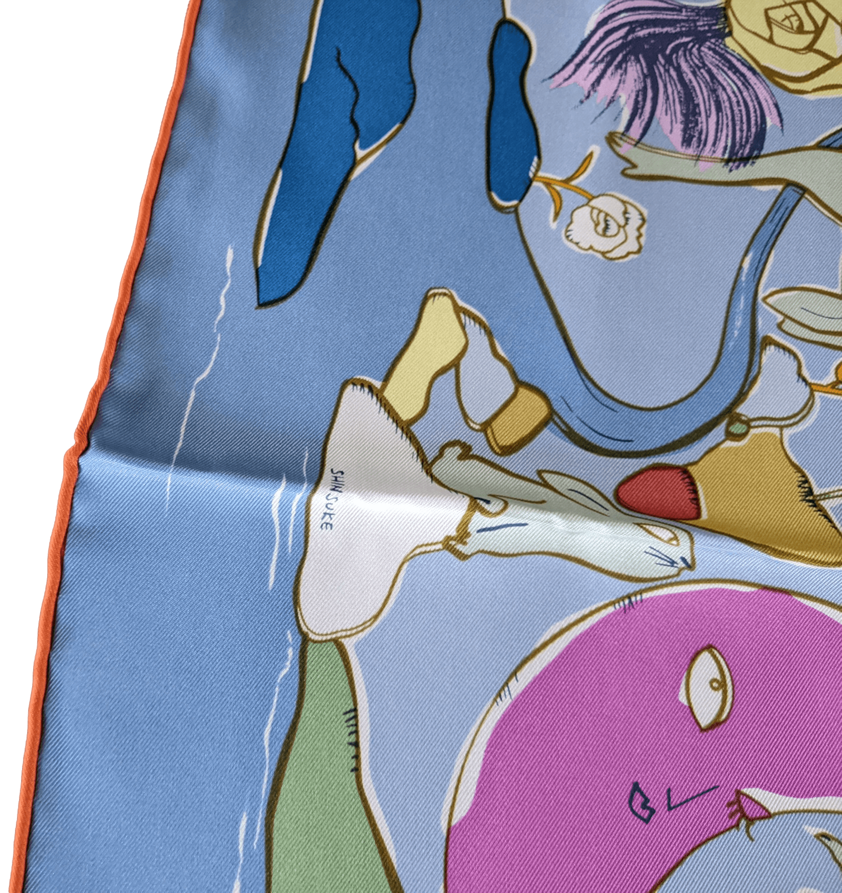 HERMES MILLE ET UN LAPINS [D1023.10] Twill Silk Scarf 90 x 90 cm