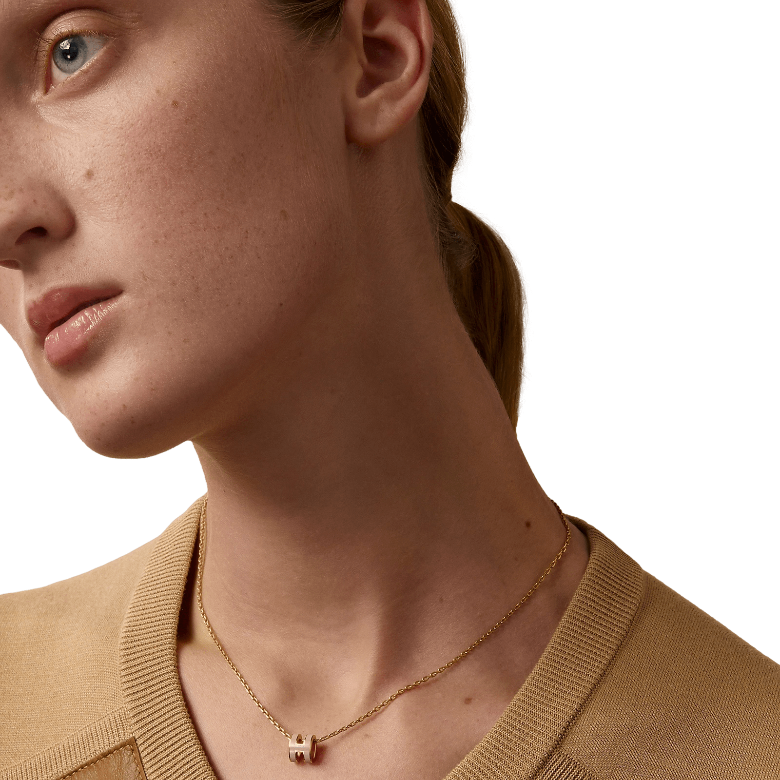 【入手困難】HERMESMini Pop H pendant Hermes Mini Pop H Pendant Orange Soie in Lacquered Metal with Rose