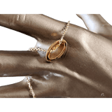 HERMES MINI POP H Black & Yellow Plated Gold Pendant Necklace