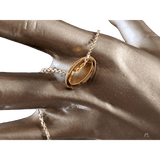 HERMES MINI POP H Black & Yellow Plated Gold Pendant Necklace