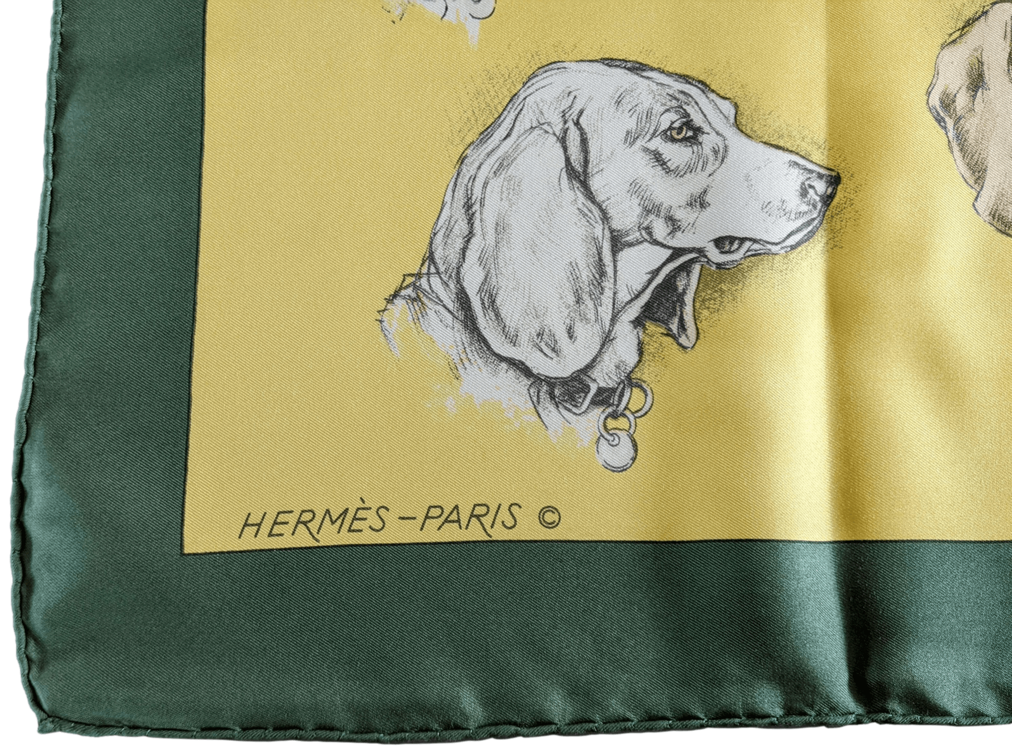 HERMES MONARCH 1974 by Xavier de Poret Twill 90 x 90 cm