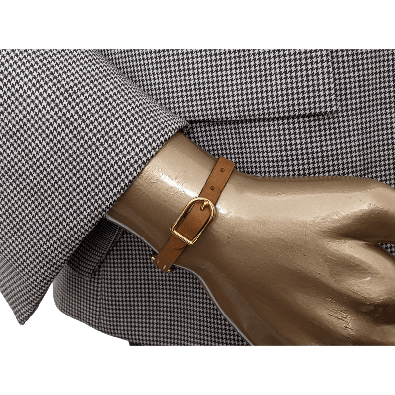 HERMES MORS H Gold Calfskin/Plated Gold Bracelet T1, Box HERMES MORS H Gold Calfskin/Plated Gold Bracelet T1, Box