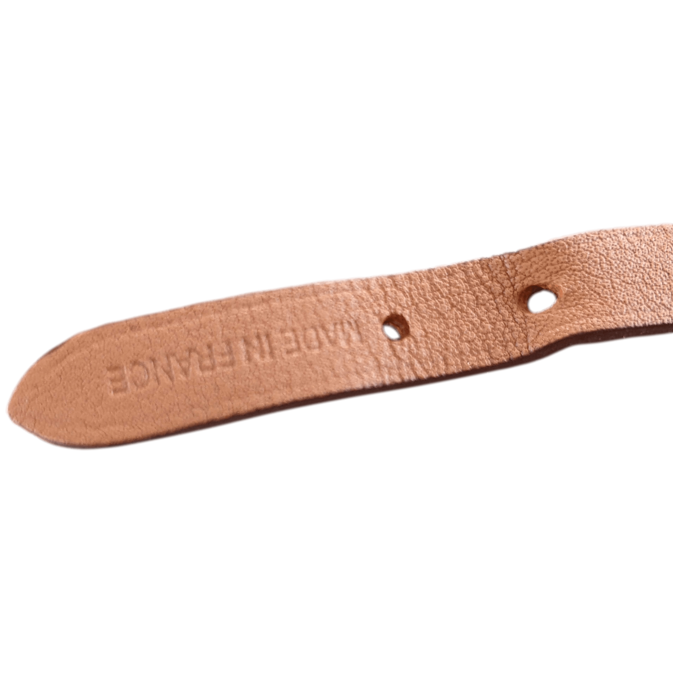 HERMES MORS H Gold Calfskin/Plated Gold Bracelet T1