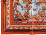 HERMES MUSTANGS [JUTTA19] by Robert Dallet Bandana 55 x 55 cm