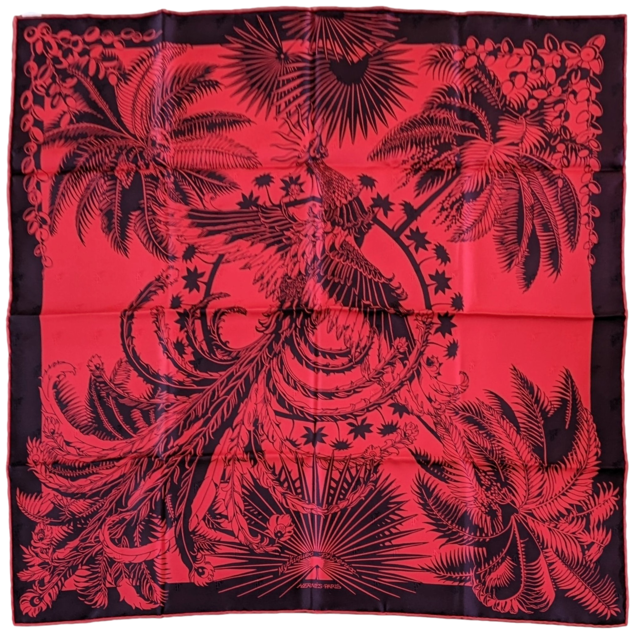 HERMES MYTHIQUES PHOENIX TATTOO [JUTTA17] Jacquard Twill Silk Carre 70 x 70 