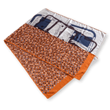 HERMES Unisex Natural/Orange Equestre 70% Cashmere Stole