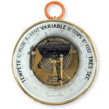 HERMES Paris by Naudet Dourde Luxury Orange Leather Holosteric Barometer