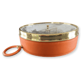 HERMES Paris by Naudet Dourde Luxury Orange Leather Holosteric Barometer