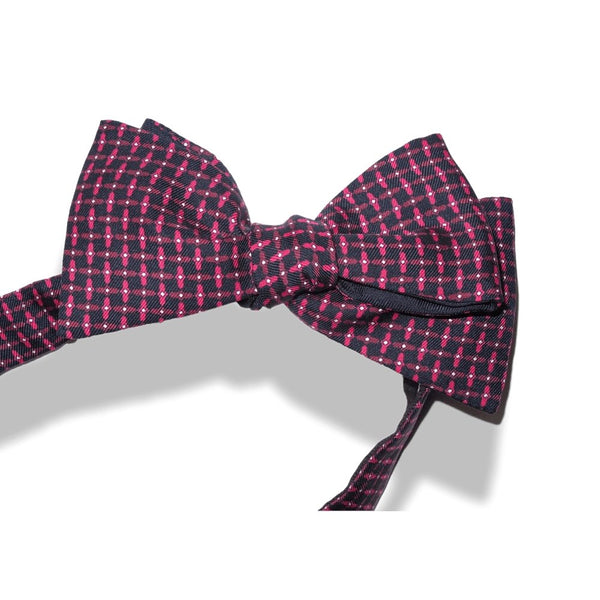 Hermes Navy Red PROPELLER Bow Tie Adjustable Size, New! - poupishop
